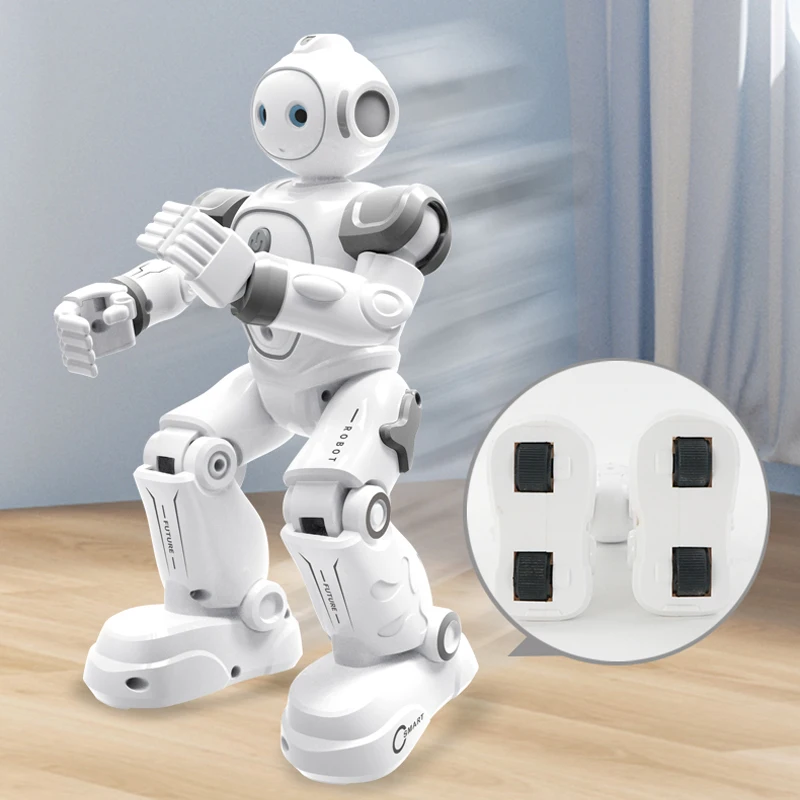 Robot Rc Emo Samrt Intelligent 2.4G Infrared Sensor Wireless Dance Music Robo Remote Control Programming Robot Toys for Girls