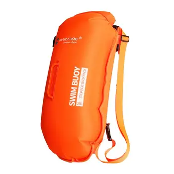 Adults swimming buoy swim float buoy backpack highly visible swimming bubble buoy float for safe swimming training and open water