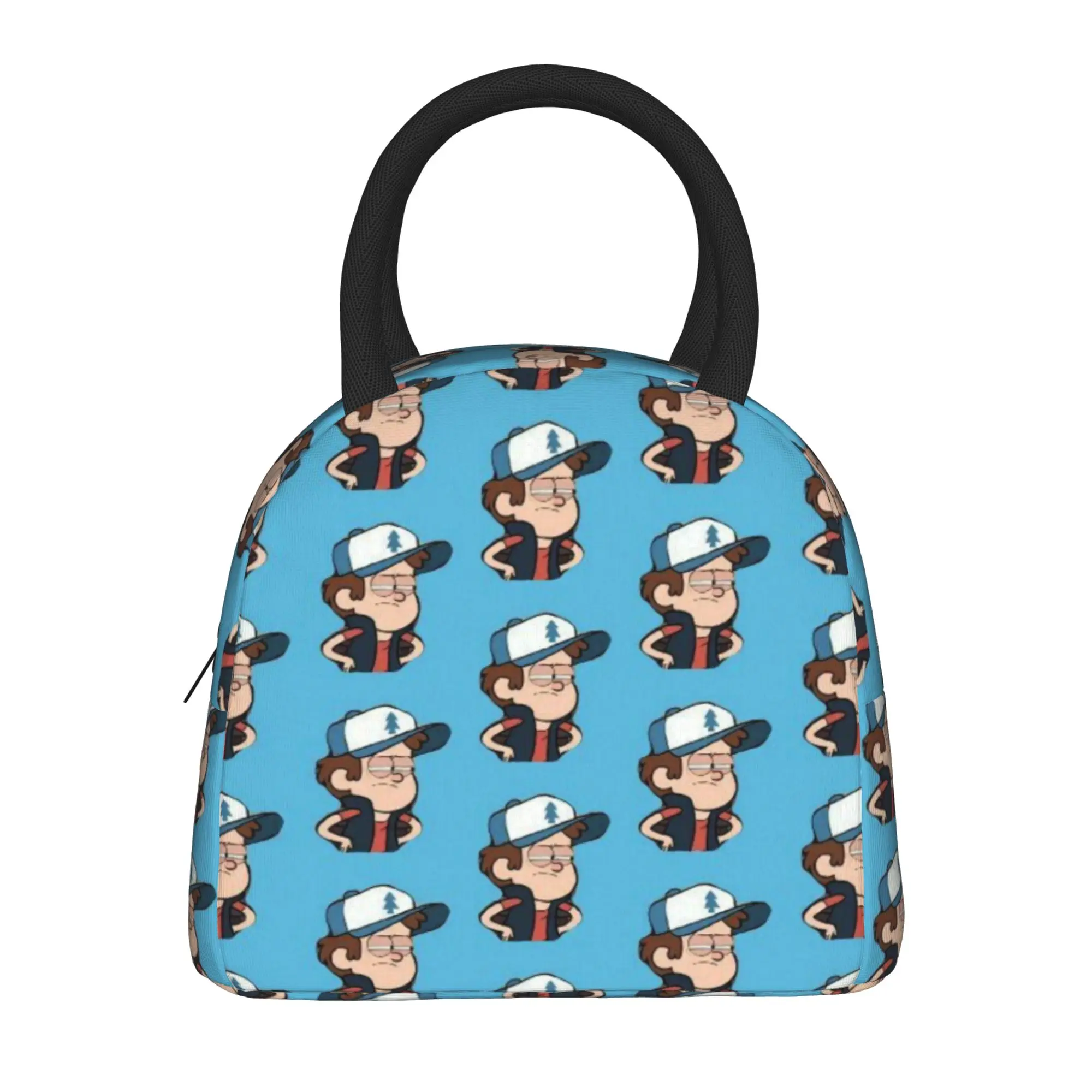 Gravitys Falls Thermal Insulated Lunch Bags for School  Portable Bento Box Men Women Cooler Thermal Lunch Boxes