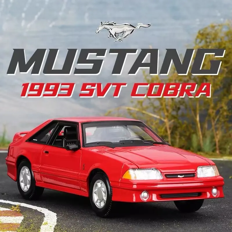 

Maisto 1:24 1993 Ford Mustang SVT Cobra Alloy Sports Car Model Diecasts Metal Racing Vehicles Car Model Simulation Kids Toy Gift