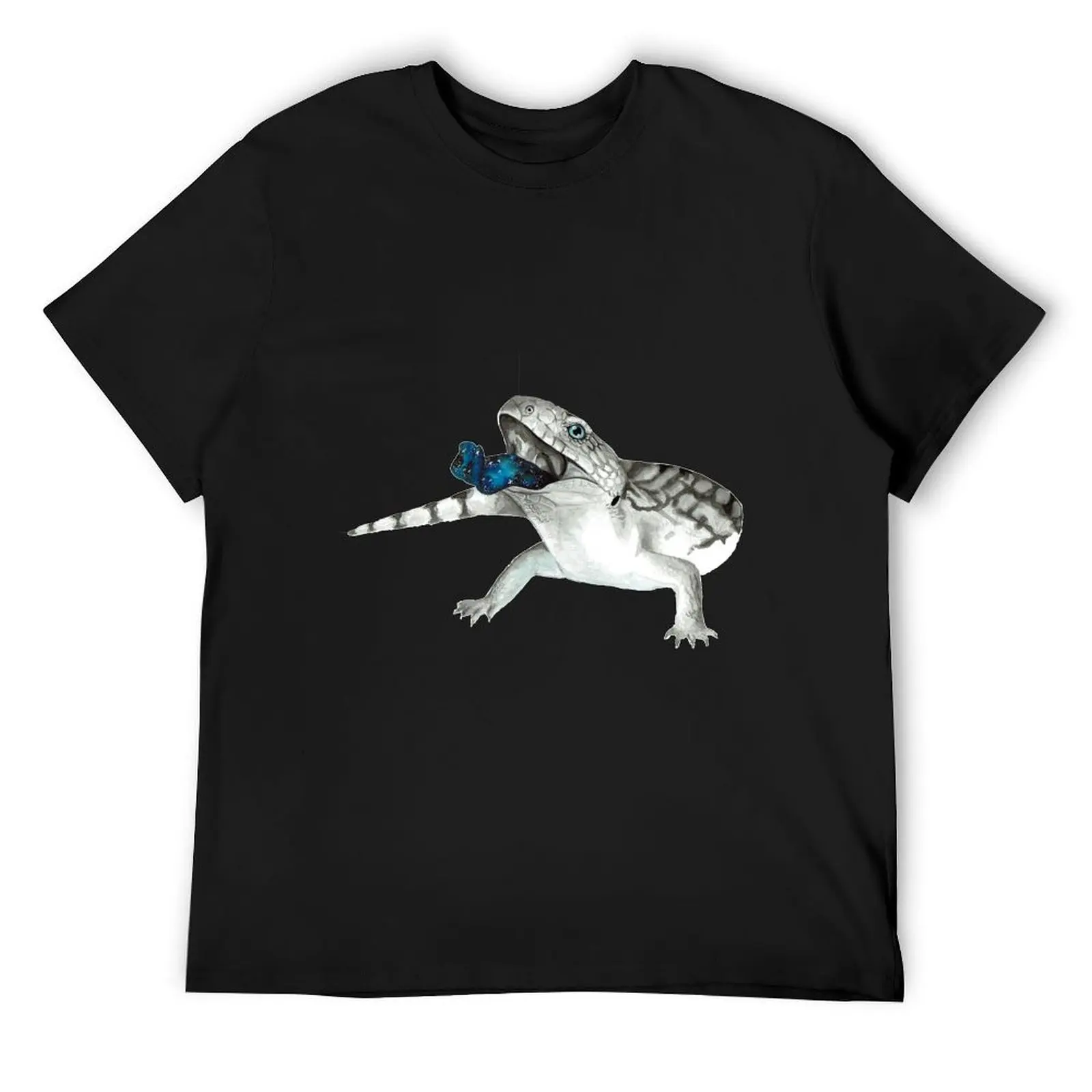 

Cosmic Blue Tongued Lizard T-Shirt luxury designer Personalized t-shirt anime stuff outfits for men