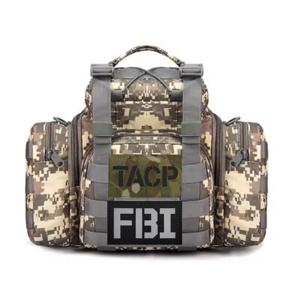 Letters CCT Laser Cut IR Reflective Camouflage MP Morale PJ Letters Backpack Armband with Hook and Loop Patches for Clothing