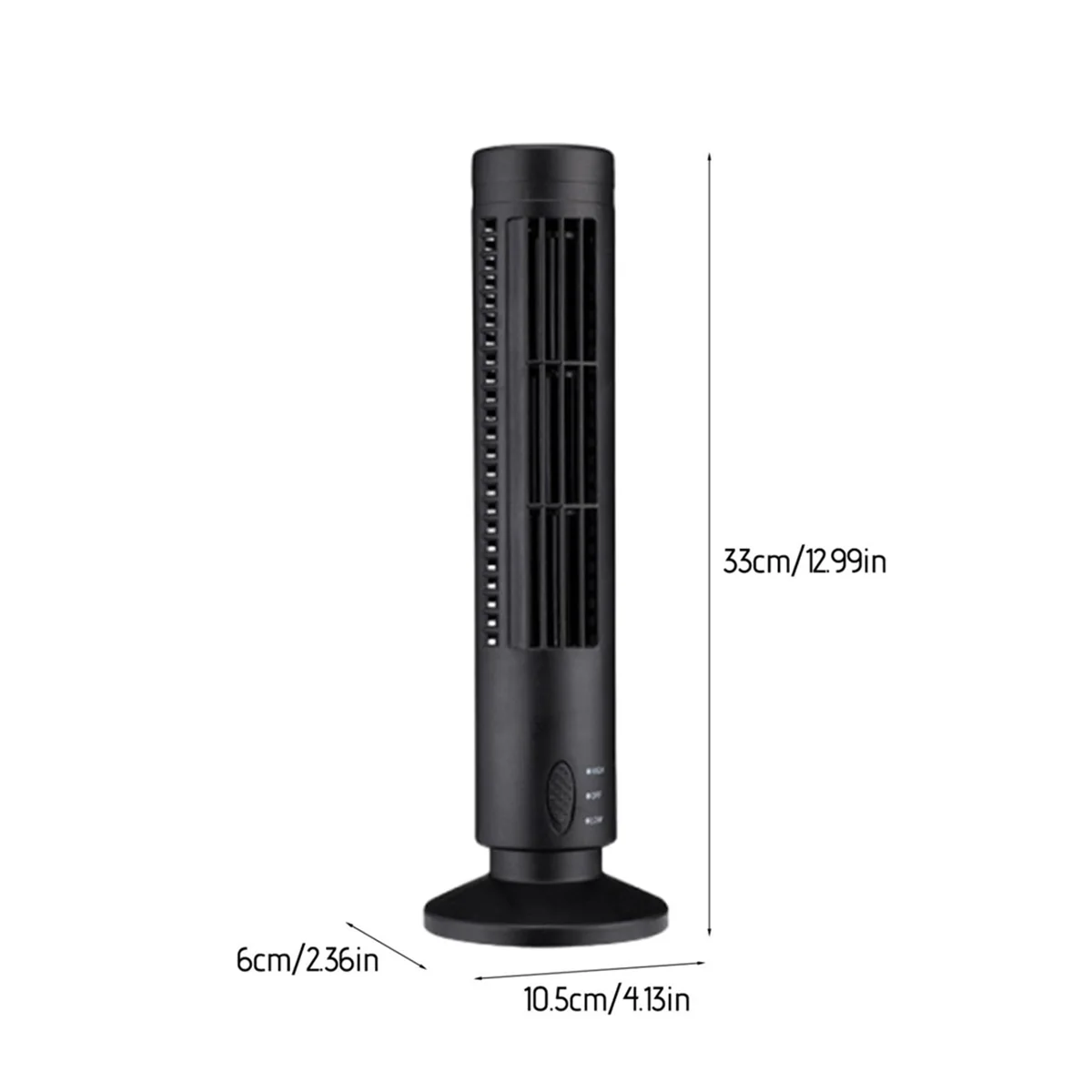 

Tower Fan Mini Desktop Bladeless Fan, Student Office Home Vertical Desktop Fan, Suitable for Home Office and Bedroom