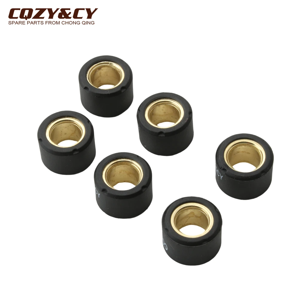 6pc Variator Racing Roller Weights 17x12mm 7g 8g For Suzuki AH AP Address 50 AJ ZZ Sepia AY Katana UF Estilete UX Zillion 50cc