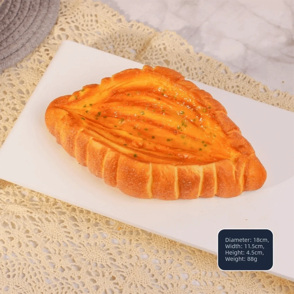 Sensory Fidget Bread Squishy Toy Soft Slow Rebound Squeeze Toy Decompression Stress Relief Simulated Cheese Bun
