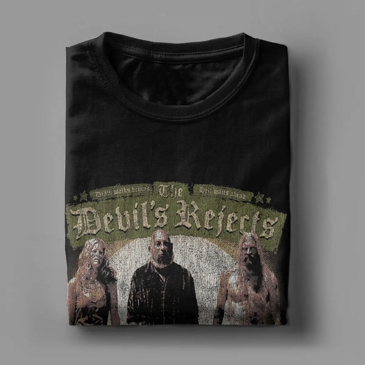 The Devils Rejects horror captain spaulding movie scary house of 1000 corpses halloween 100% Cotton T Shirts Short Sleeve Tops view 3
