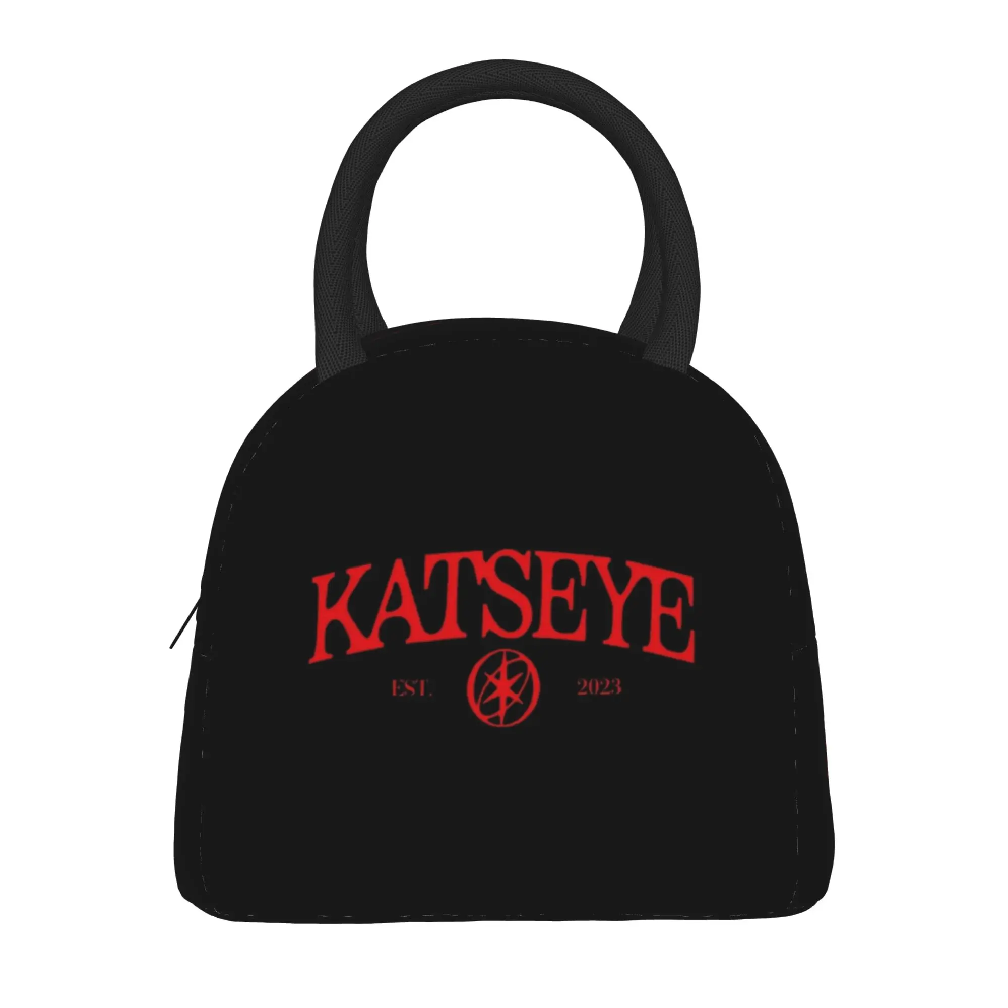 KATSEYE Group Logo  Lunch Bag Cute Travel Lunch Box Designer Portable Zipper Tote Food Bags