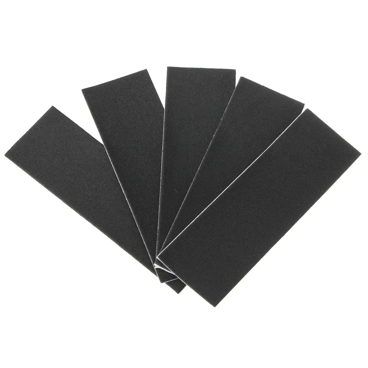 12PCS Black Wooden Fingerboard Deck Uncut Tape Stickers Foam Grip Tape Stickers