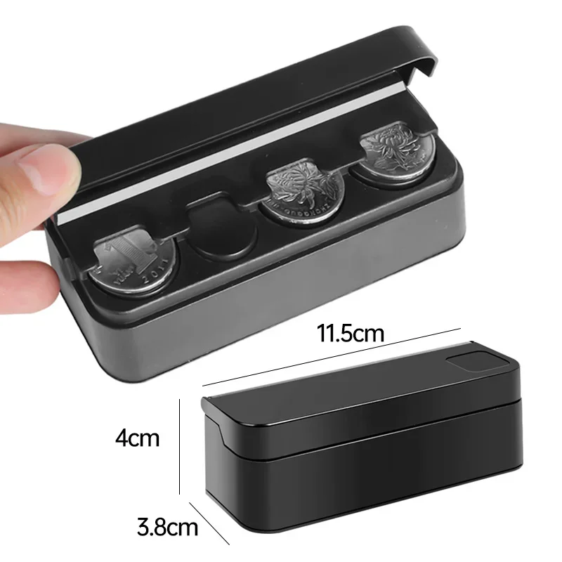 Car Interior Coin Storage Box Creative Storage Coin Wallet Box Home Car Dual Purpose Car Interior Storage Organisation