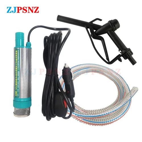 Bomba eléctrica para coche, Mini bomba portátil de 38mm para bombear aceite diésel, bomba de transferencia de agua, bomba sumergible para acampar y pescar, 30L/min, 12V, 24V