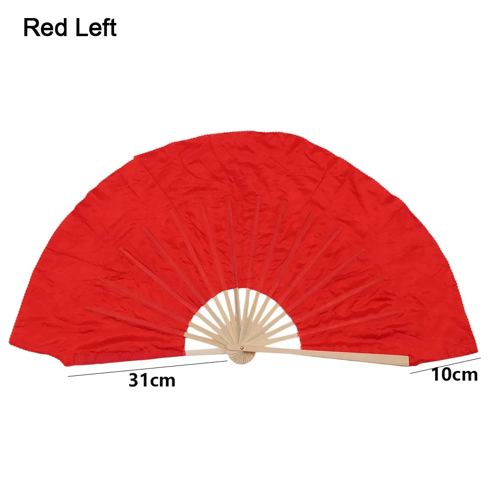 

31cm Bamboo Chinese Short Bellydance Fan 10/20cm Half Circle Silk Colorful Kids Children Bamboo Fans 10 Styles