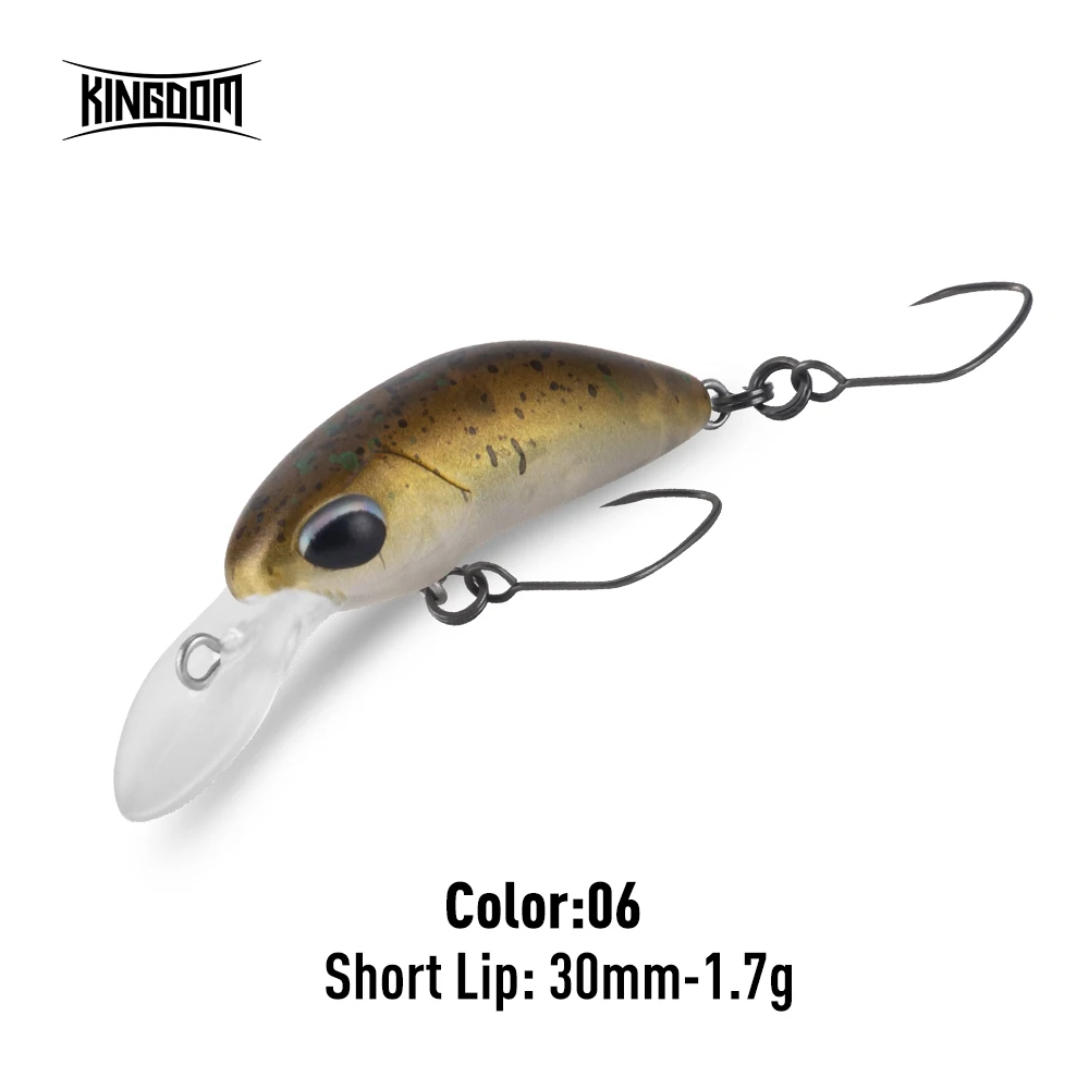 Kingdom Micro Expert Minnow-Köder, 1,7 g, 1,85 g, neues Design, künstliche Lippen-Wobbler aus Hartplastik, Wobbler zum Forellen-Barschangeln