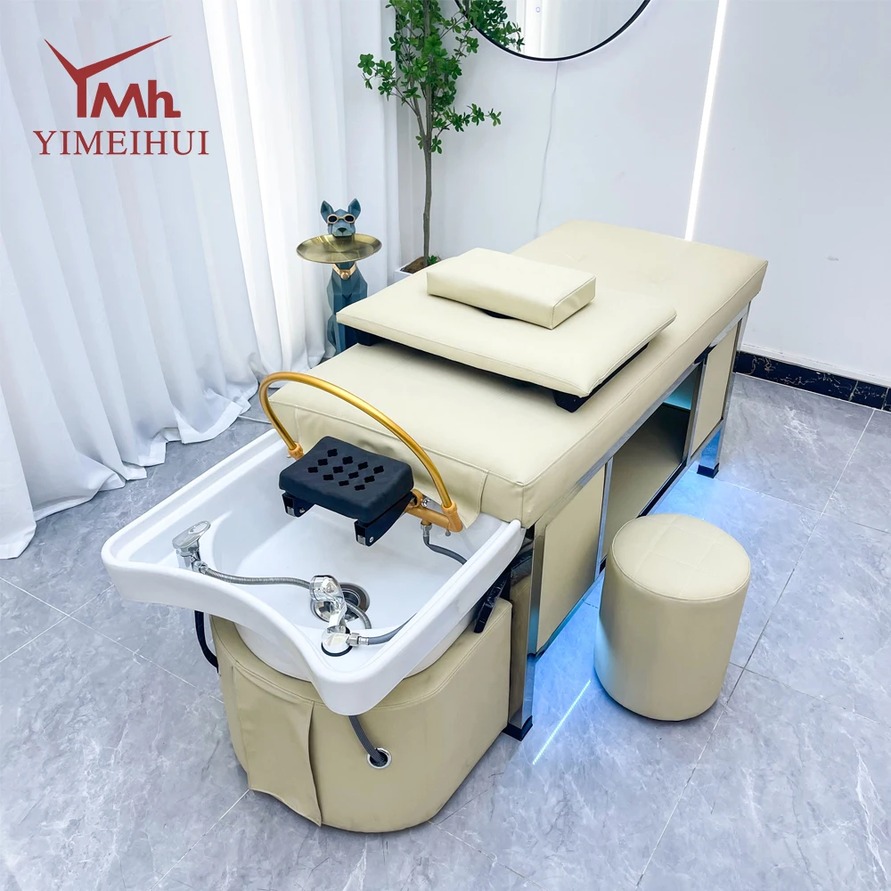 

Кушетка для массажа головы и мытья волос в салоне красоты с функцией циркуляции воды