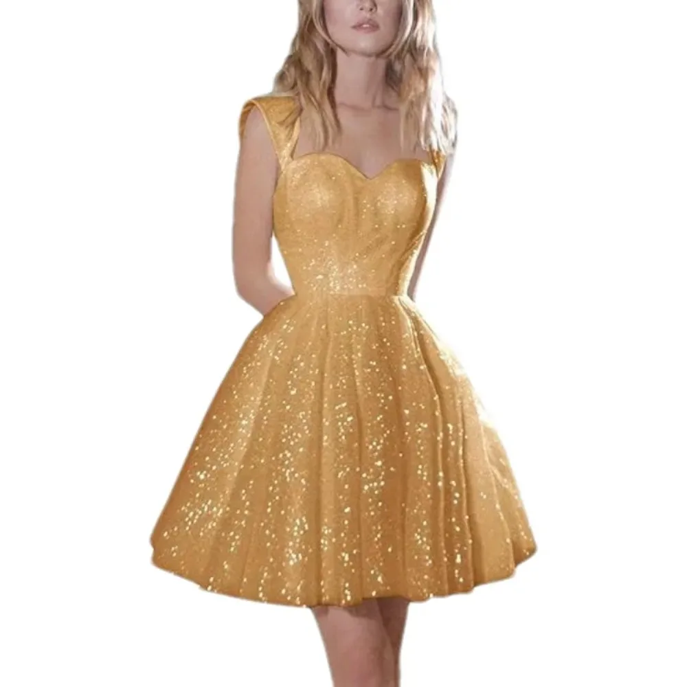 

Customize Sparkly Off Shoulder Tulle Homecoming Dresses Elegant Celebrity Dress Exquisite High Quality Prom Party Gown for Women