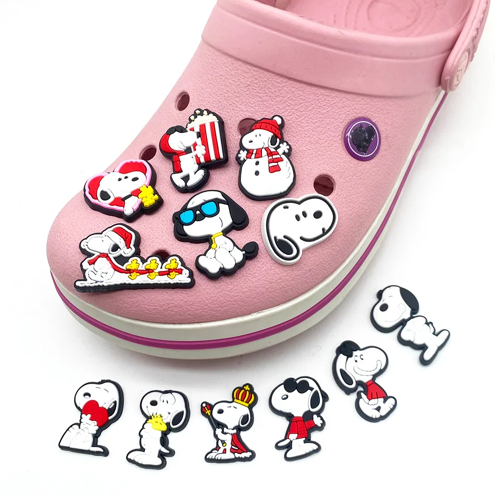 Cartoon Snoopy PVC Soft Glue Droplet Removable Decorative Buckle DIY Shoe Charms Accessories for Crocs Sandals Y2k Fashion Toys view 2