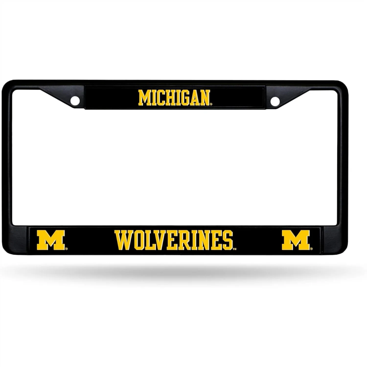 

Black License Plate Frame for Car Front Rear, Heavy Duty Metal Tag Holder