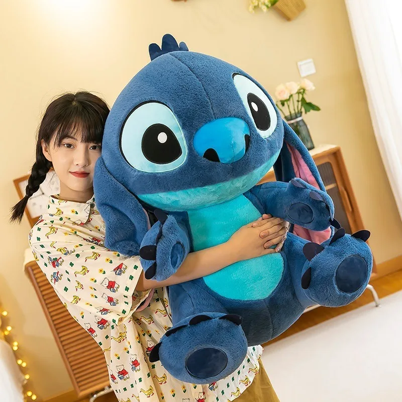 32 cm Kawaii Lilo Stitch morbido peluche bambola colore blu farcito figura peluche regali per bambini