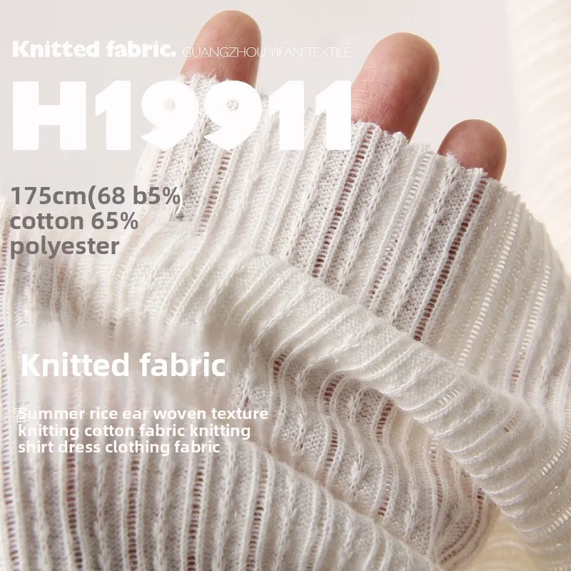 

Spring Summer Knit Perspective Cotton Fabric for Knitwear Dress Clothing Design Cloth Diy By The Meter Sewing Material