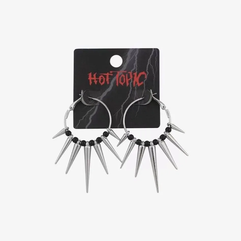 Y2K Punk Style Thorn Spike Cone Personalized Creative Women's Earrings, Suitable for Daily Wear, Gift for Friends at Festival Pa