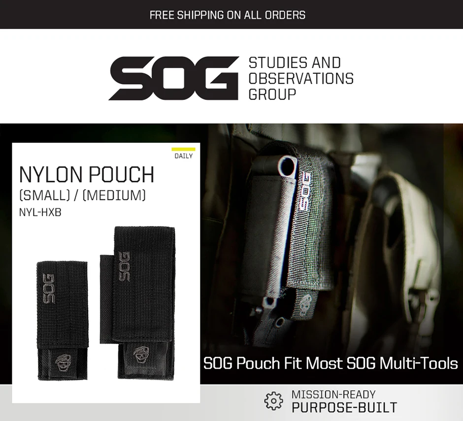 SOG Multi-Tool-Tasche EDC Klein- und Mittelgröße Werkzeugaufbewahrung und -organisation für SOG PowerPint PowerLitre Flash MT Aegis Carry – Detail 1