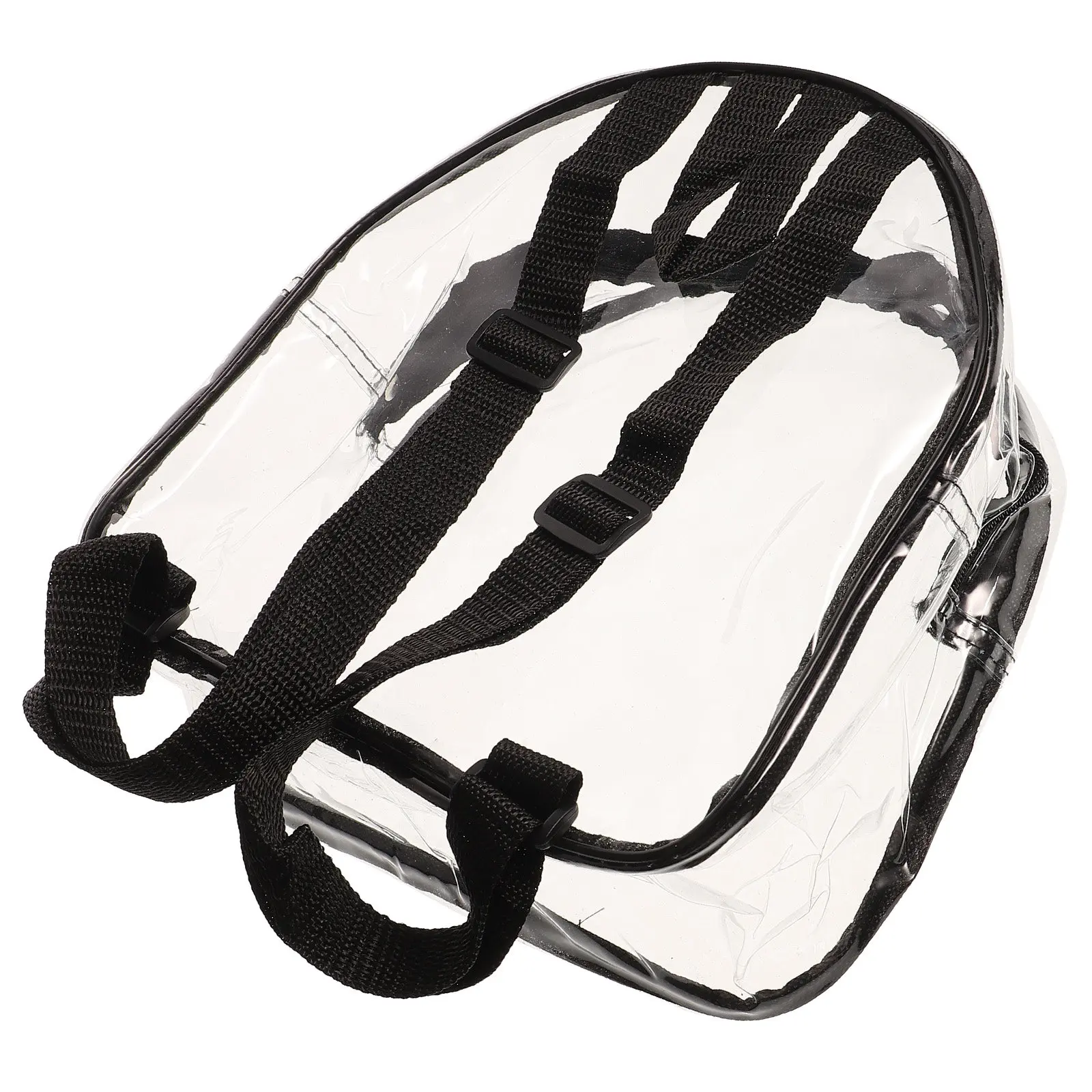 

Clear Backpack Heavy Duty Transparent Lightweight PVC Shoulder Bag Portable School Travel Stadium Approved Festival Essentials