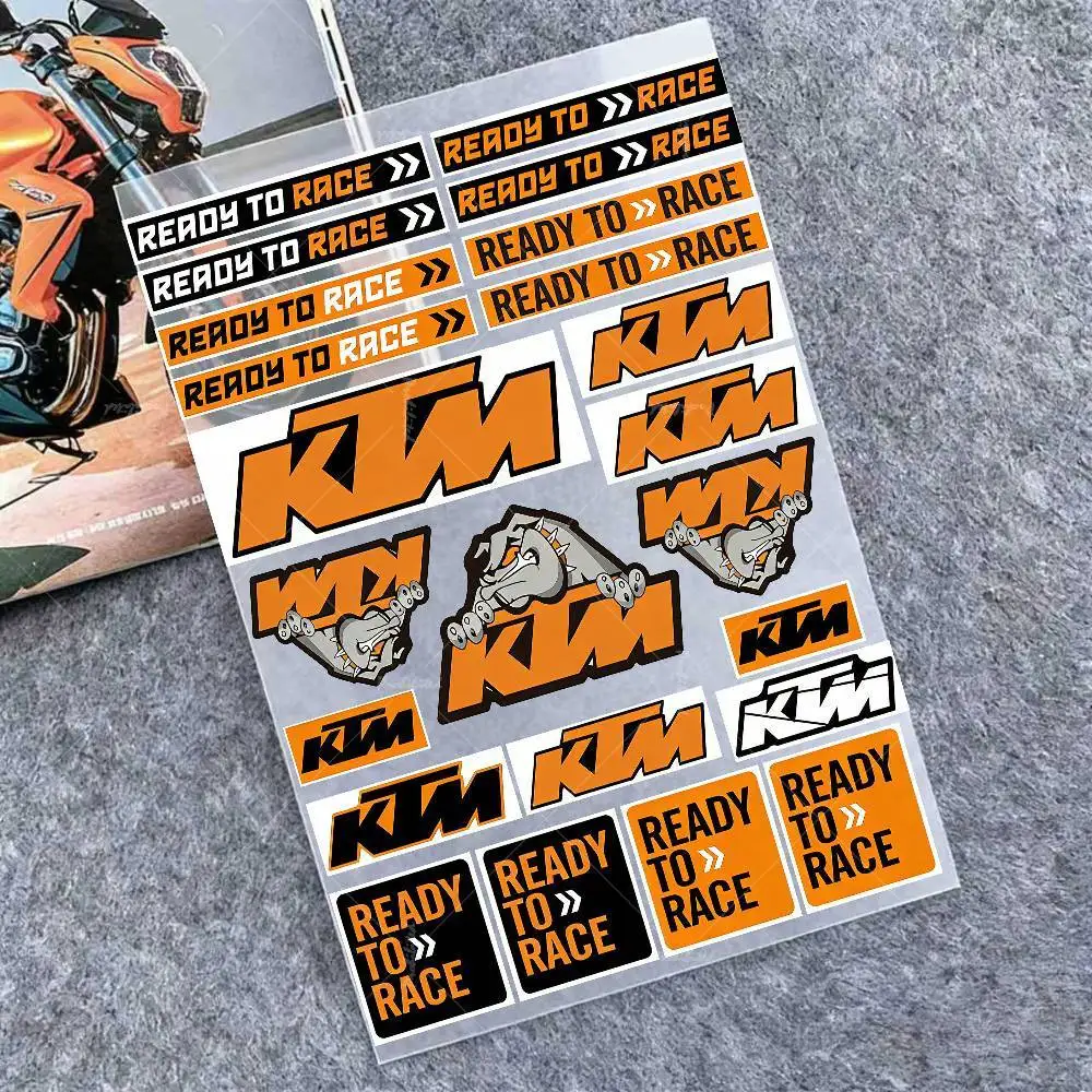 Für KTM Aufkleber Moto Sticker Auto Karosserie Stoßstange Fenster Motorrad Laptop Wände Vinyl Aufkleber Auto Tuning Zubehör