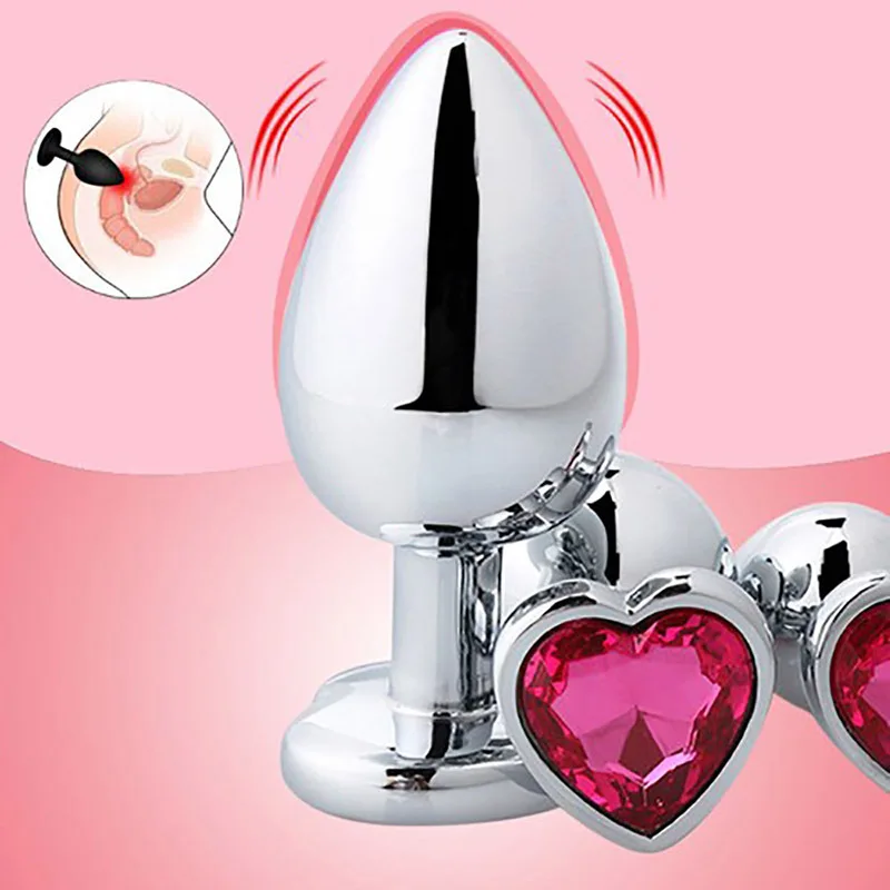 Plug anal en cristal en acier inoxydable, gode de massage de la prostate, jouets sexuels anaux, cœur 3, UNIS isseur parfait