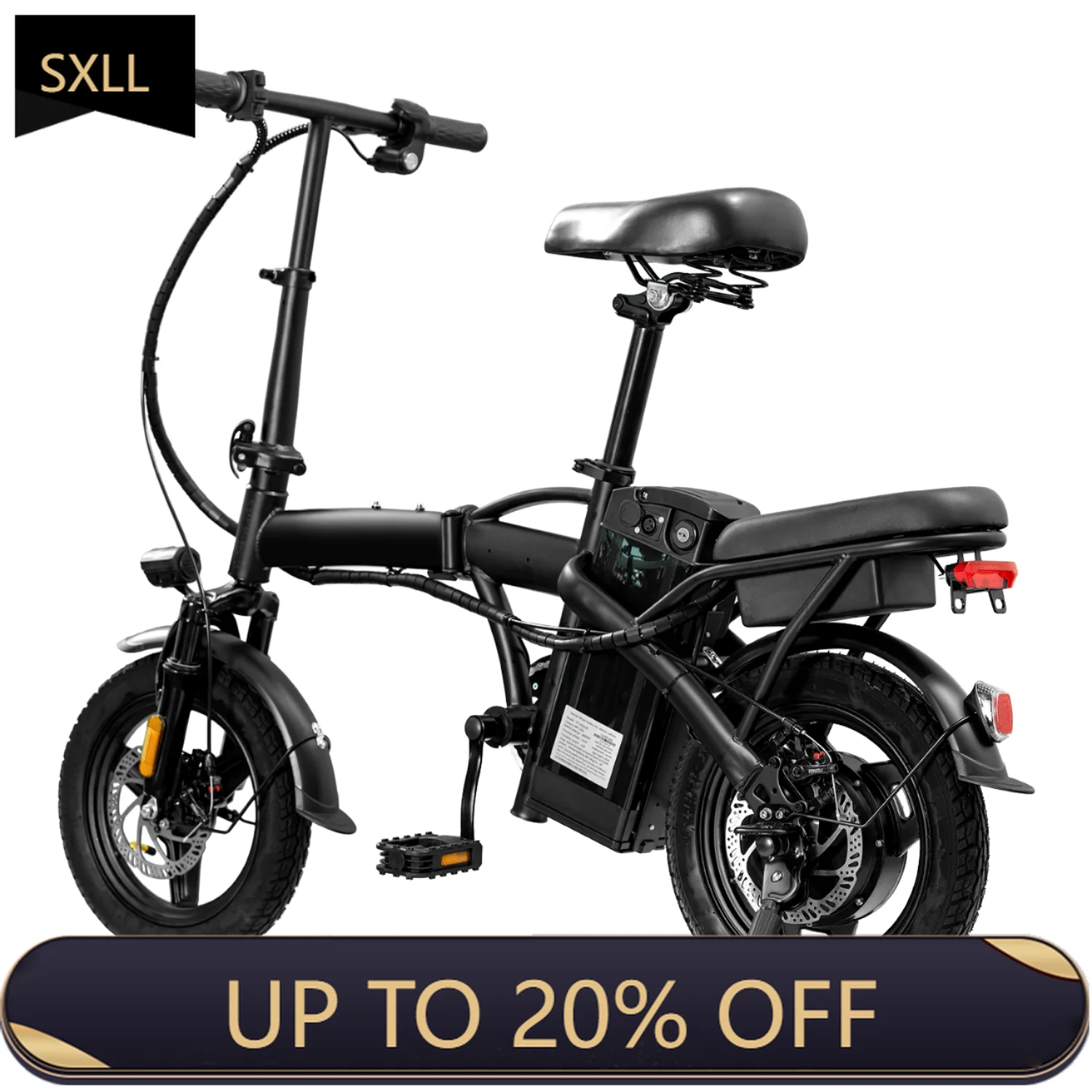 

SXLL Adult Best Quality Folding Electric Bike High Carbon Steel Folding Electric Bike