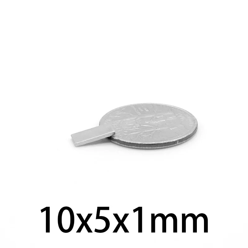 10x5x1 مللي متر سمك مغناطيس مستطيل صغير 10x5x1 كتلة مغناطيس أو الثلاجة ، DIY بها بنفسك ، بناء ، علمي ، حرفية ، تعليم 10*5*1