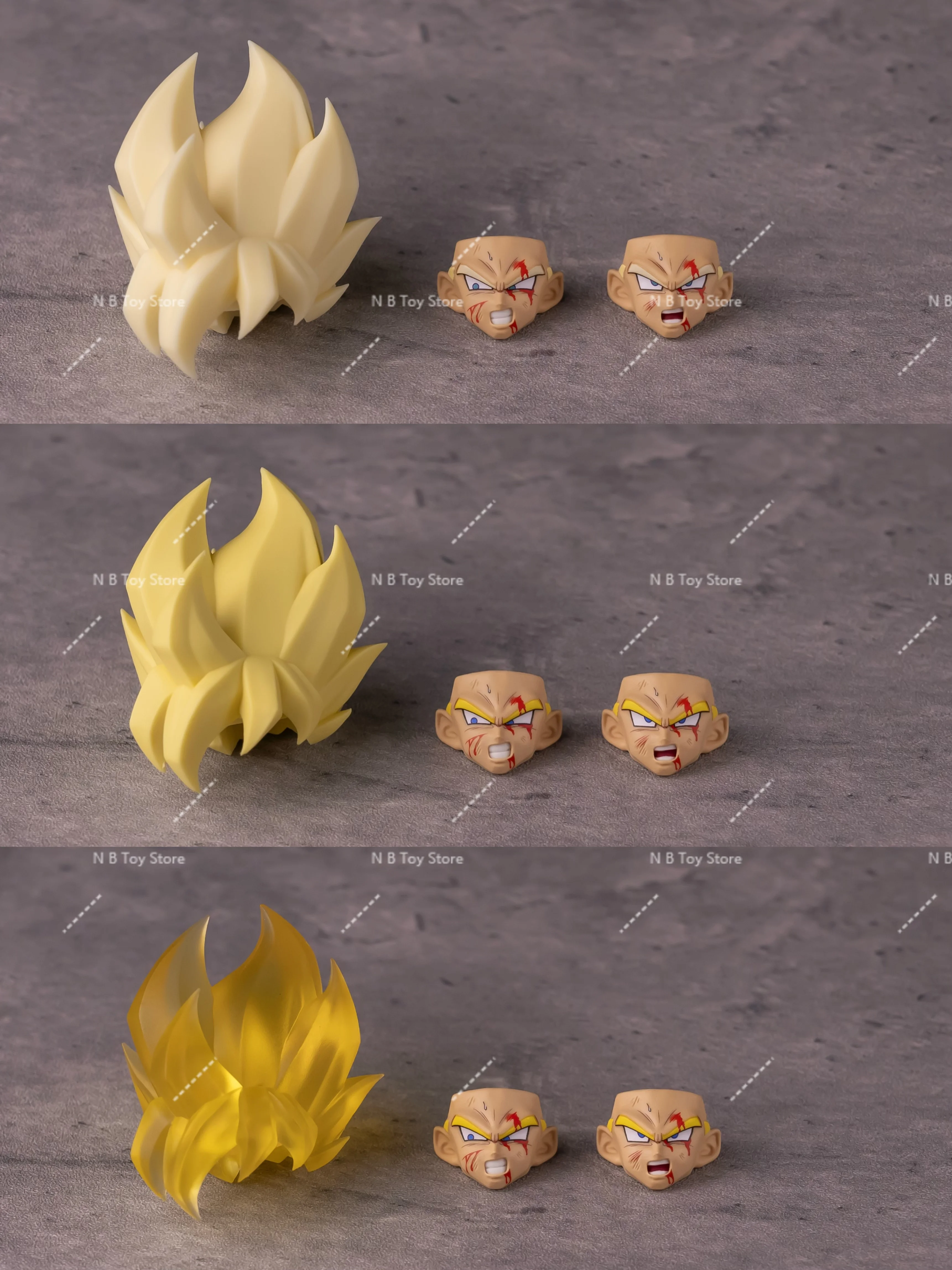 In Stock Dragon Ball SHF Air Studio Goku Super Saiyan Head Sculpt Accessory Solid Color Version Normal Solid Color Version Gifts - view 3