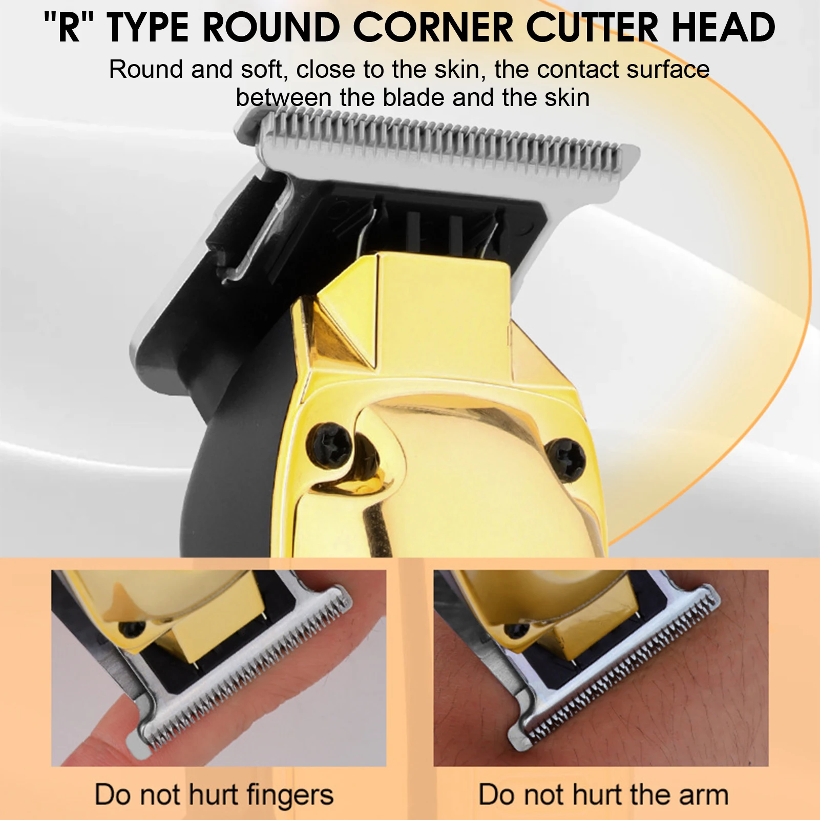 HIENA-cortadora de pelo para hombre, cortadora de pelo inalámbrica con pantalla Digital profesional, juego de Máquina para cortar cabello