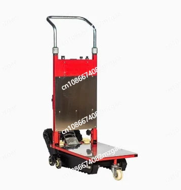Silent tracked tank type electric oil tank ladder truck, cargo loading and unloading truck climbing up and down ladder handcart