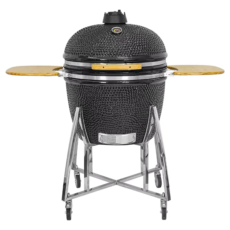 29 Inch Classic Ceramic Kamado Grill Charcoal BBQ Smoker Outdoor Cooking Barbecue Oven with Stand