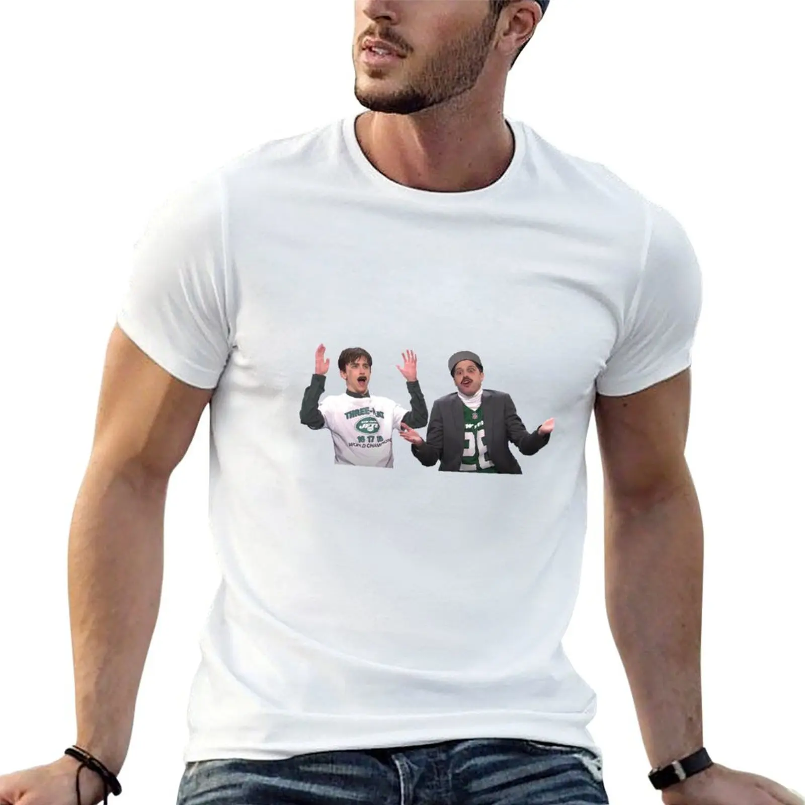 

everyone's favorite football fans!!! tim + pete T-Shirt man t shirt graphic men t shirt cotton 100% T-Shirt