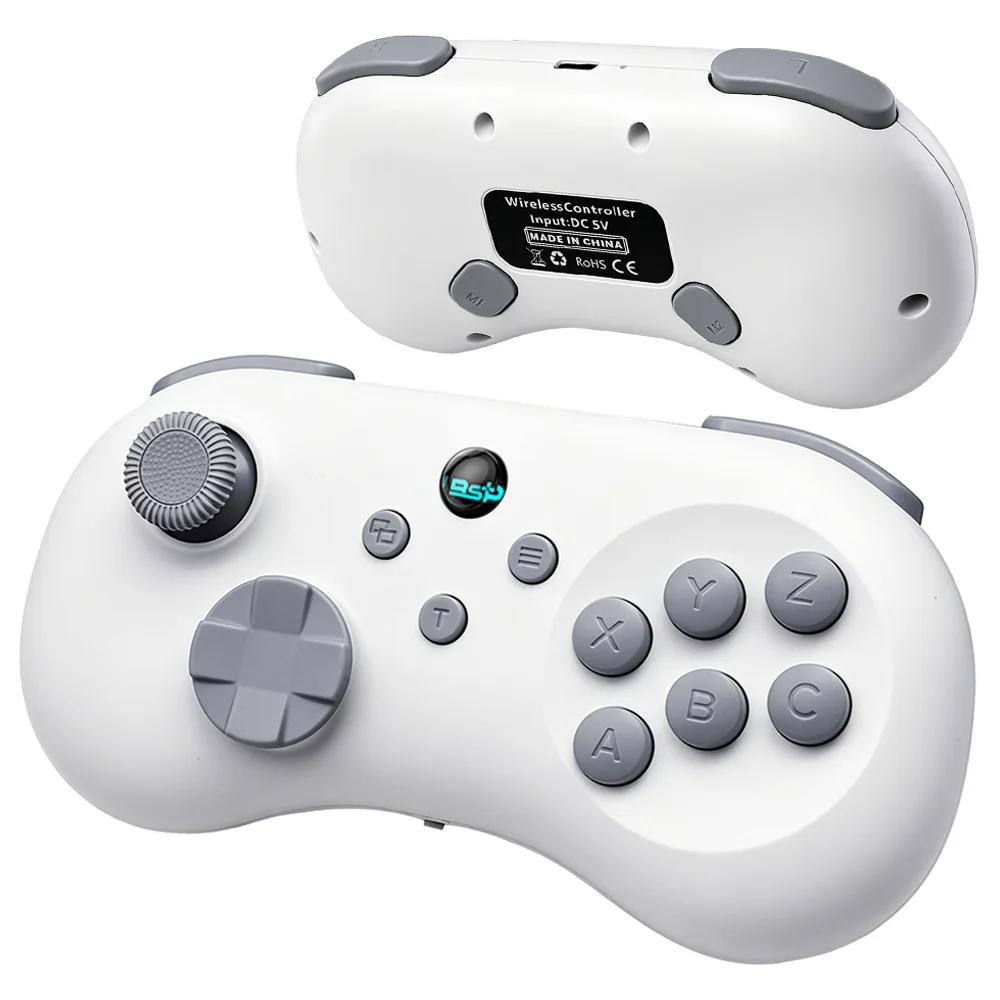 Controlador Sega Saturn 2 en 1 para juegos de lucha y 3D – D-Pad intercambiable (3 módulos: disco de 8 direcciones para lucha, disco cruzado, disco dividido) – para PC