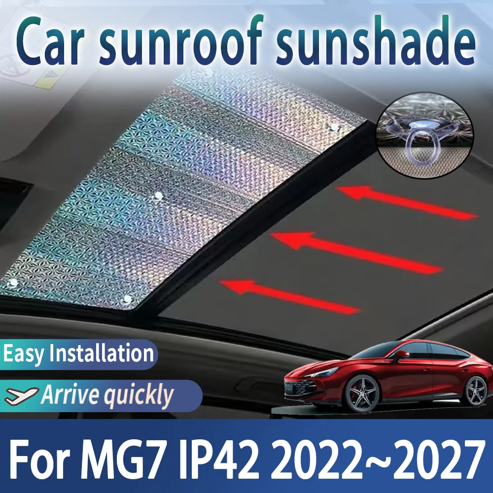 

Auto Sunroof Sunshades For MG7 IP42 2022~2027 2023 2024 2025 Car Skylight Roof Sunscreen Heat Insulation Anti-UV Accessories