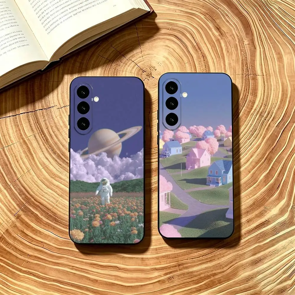 D-Dreamcore Aesthetic Phone Case Soft black For Samsung Galaxy A73,A72,A71,A70,A53,A52,A51