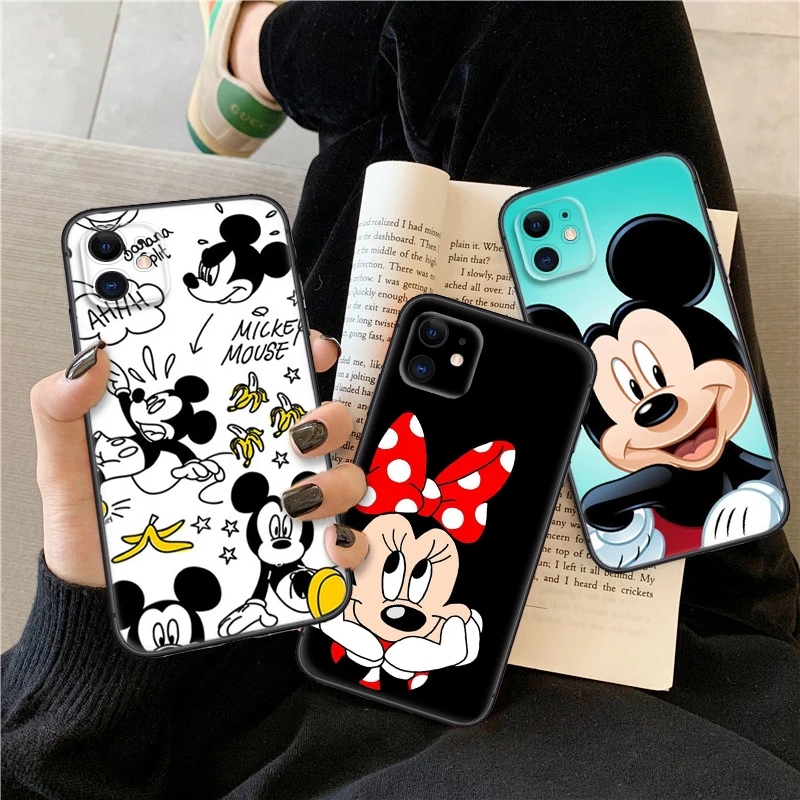 L8 Mickey Minnie Mouse Cute Soft Case for Samsung J2 Prime J4 Core J5 J6 Plus J7 Pro J8 S7 Edge S8 Note 8 9 10 Lite 20 Ultra