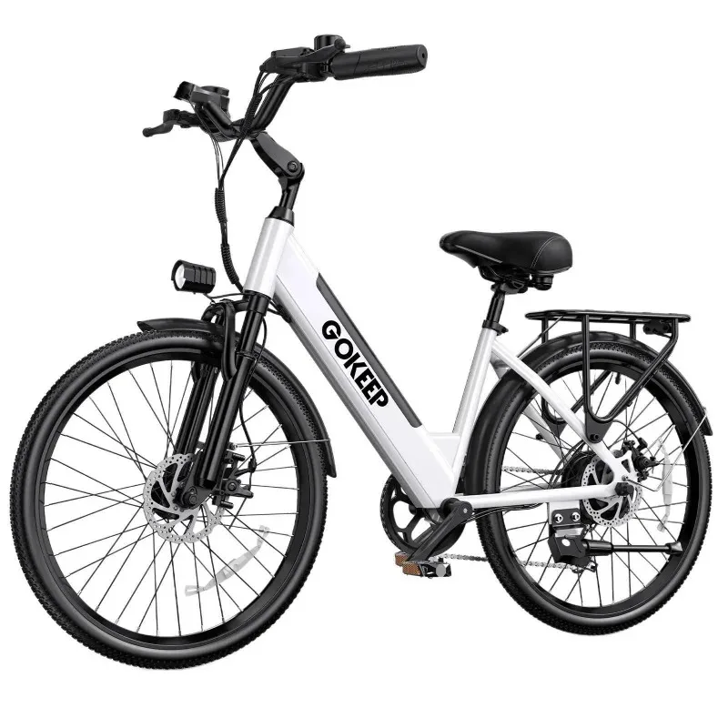 26-inch fashionable E-Bike, 600W brushless motor 48V-10.4ah lithium battery electric moped, adult electric bicycle view 4