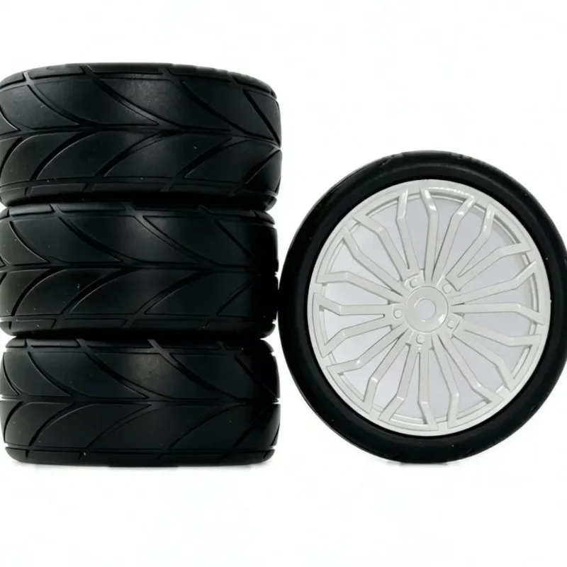 1/10 RC Racing Tires & Wheel Rims Hub 12mm Hex for 1:10 RC On Road Car Tamiya TT01 TT02 XV01 XV02 PTG-2 TA06 HSP HPI Kyosho