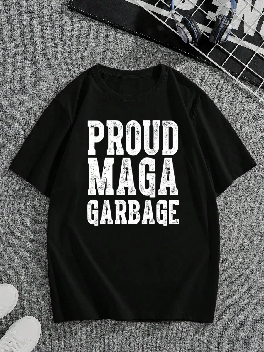 Trump‘s slogan graphic short-sleeves cotton T-shirt