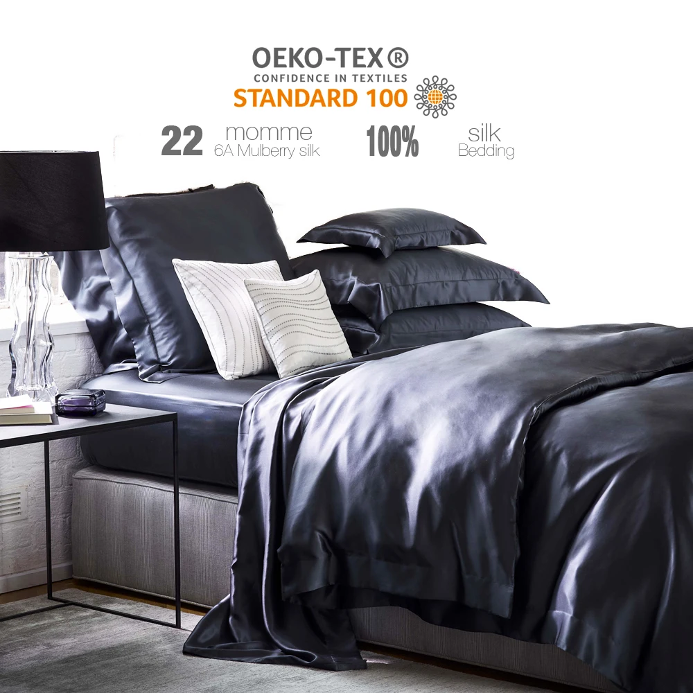 

16 19 22 25 Momme 100% Mulberry Silk BeddingDuvet Cover Comfortable Silk Sheets Bedding Set