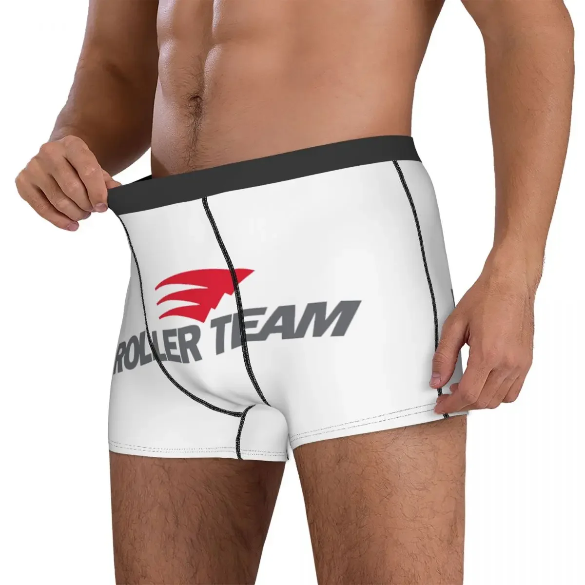 Boxer Underpants Shorts ROLLER TEAM Caravan Panties Men's Ventilate Underwear for Homme Man Boyfriend Gifts