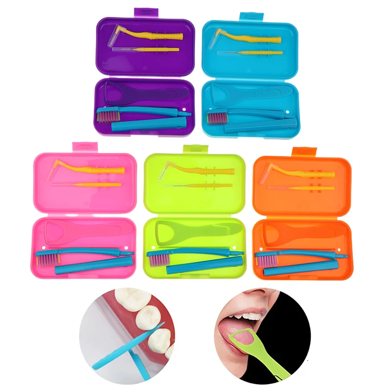 Oral Care Brush Orthodontic Kits Tongue Cleaning Tool Teeth Interdental Cleaners Brushes Oral Hygiene To Keep Fresh Breath