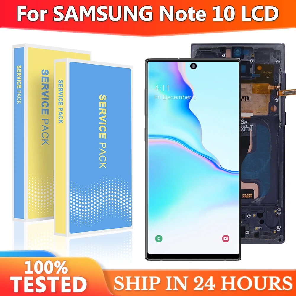 Display For Samsung Note 10 Replacement, For Samsung Note 10 N970 SM-N970F SM-N9700 LCD With Frame Touch Screen Digitizer