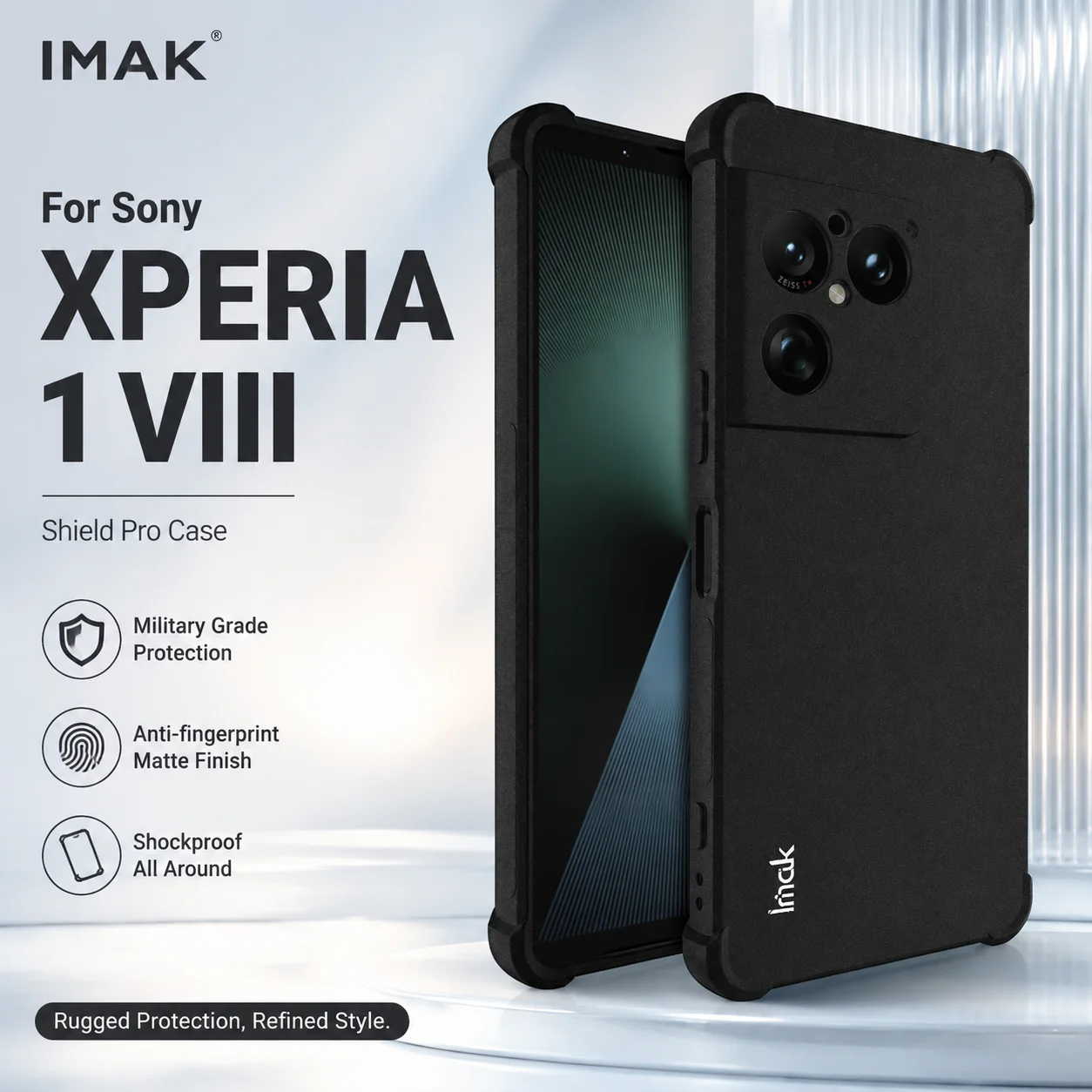 Soft Case For Sony Xperia 1 VIII TPU Camera Protection Raised Edge CA0002