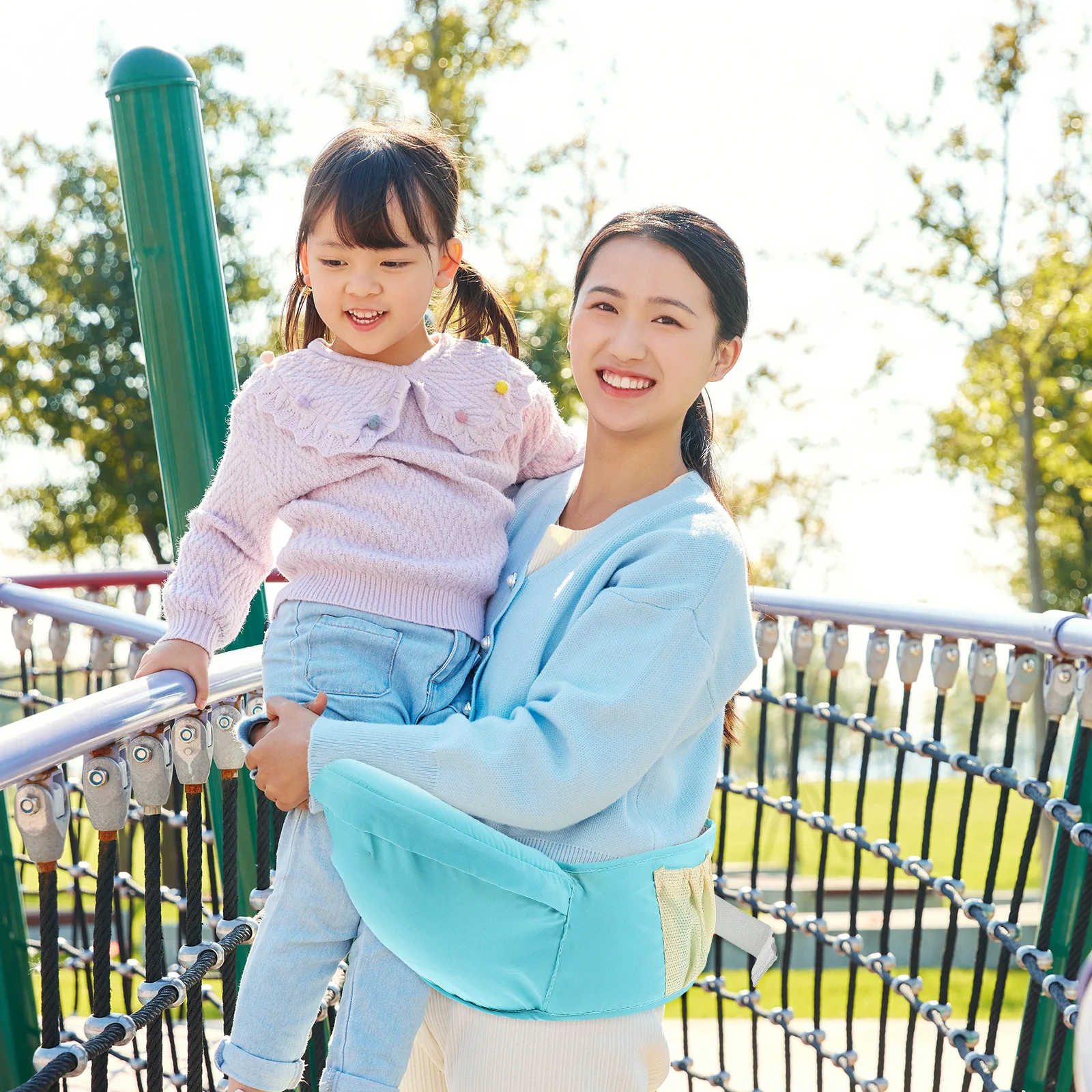 

Baby Hip Carrier Lightweight Ergonomic Adjustable Infant Toddler Hip Seat Portable Baby Carrier Outdoor Toddler Carriers