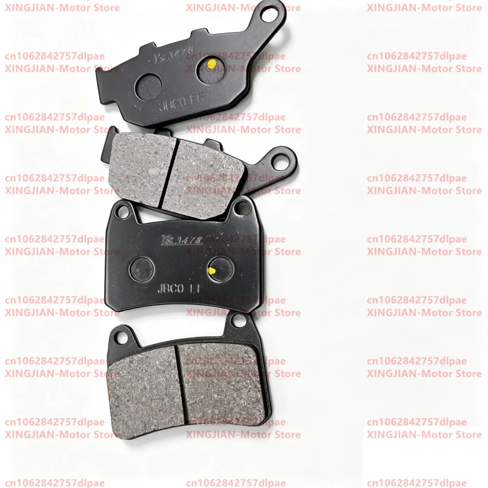 Motorcycle Front Rear Brake Pads For ZONTES 350D 350E 310M ZT350D ZT350E ZT310M Semi Metallic Copper Based Brake Lining