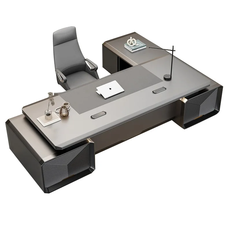 High-quality Technology boss desk high-end president desk simple modern office manager large chair combination