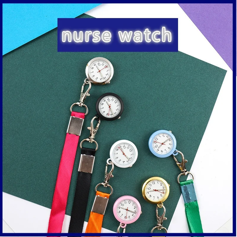 Waterproof Retro Mini Hanging Watch Digital Quartz FOB Nurse Doctor Watch Necklace Pendant Hanging Luminous Watch